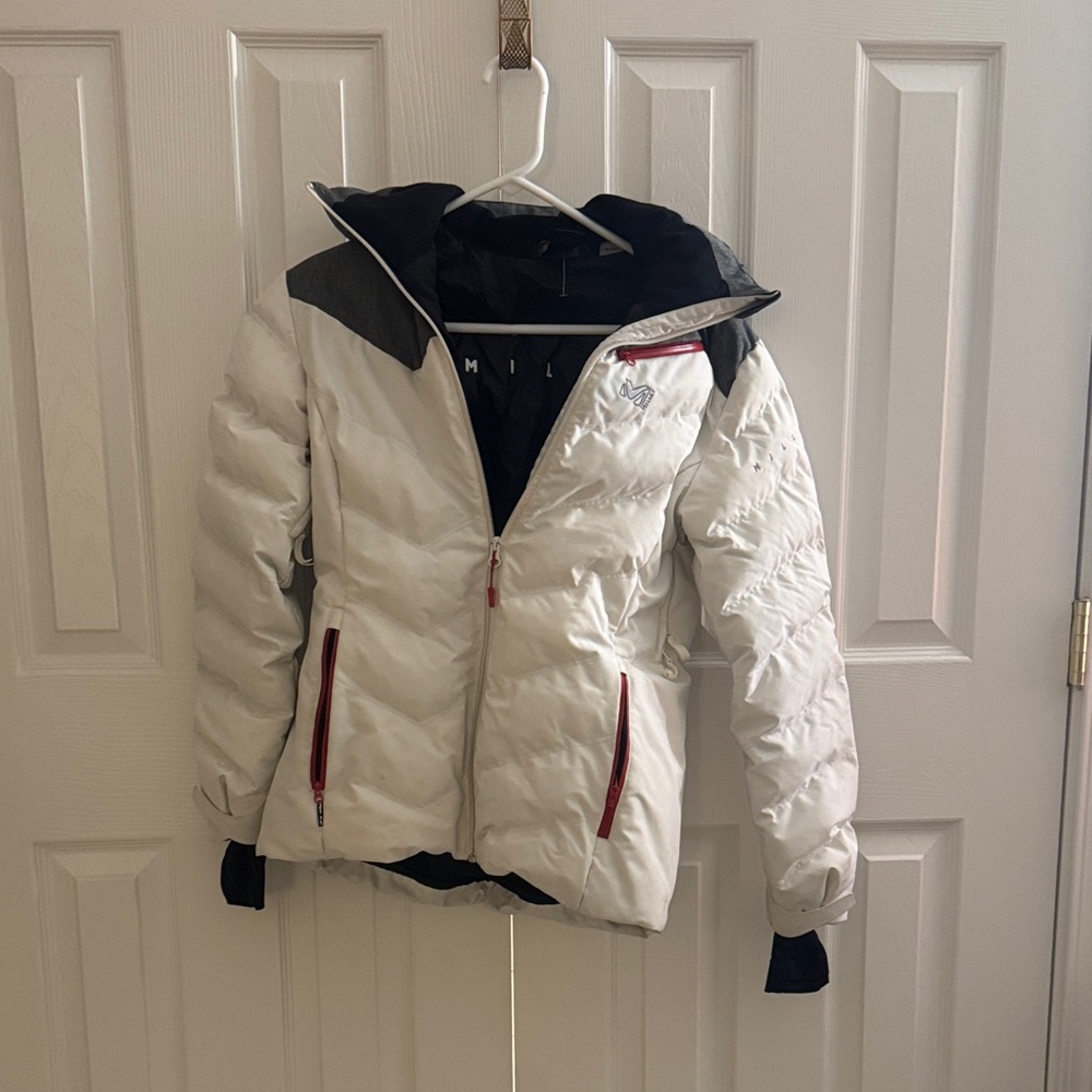 Millet Black Puffer Jacket with Red Accents